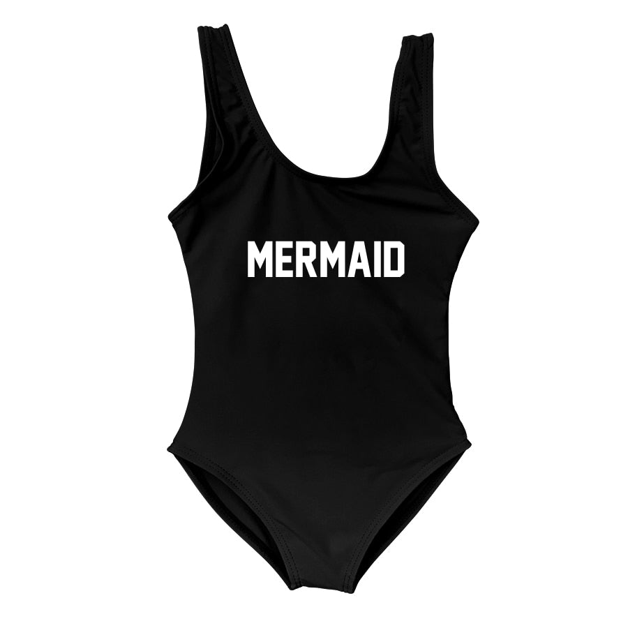 Mermaid Mommy and Me Mother Daughter Matching Swim Suit