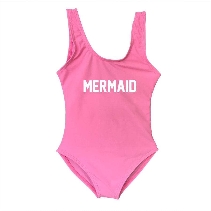 Mermaid Mommy and Me Mother Daughter Matching Swim Suit