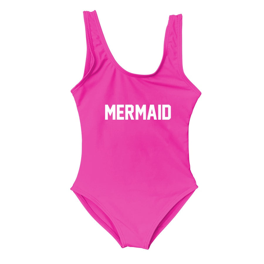 Mermaid Mommy and Me Mother Daughter Matching Swim Suit