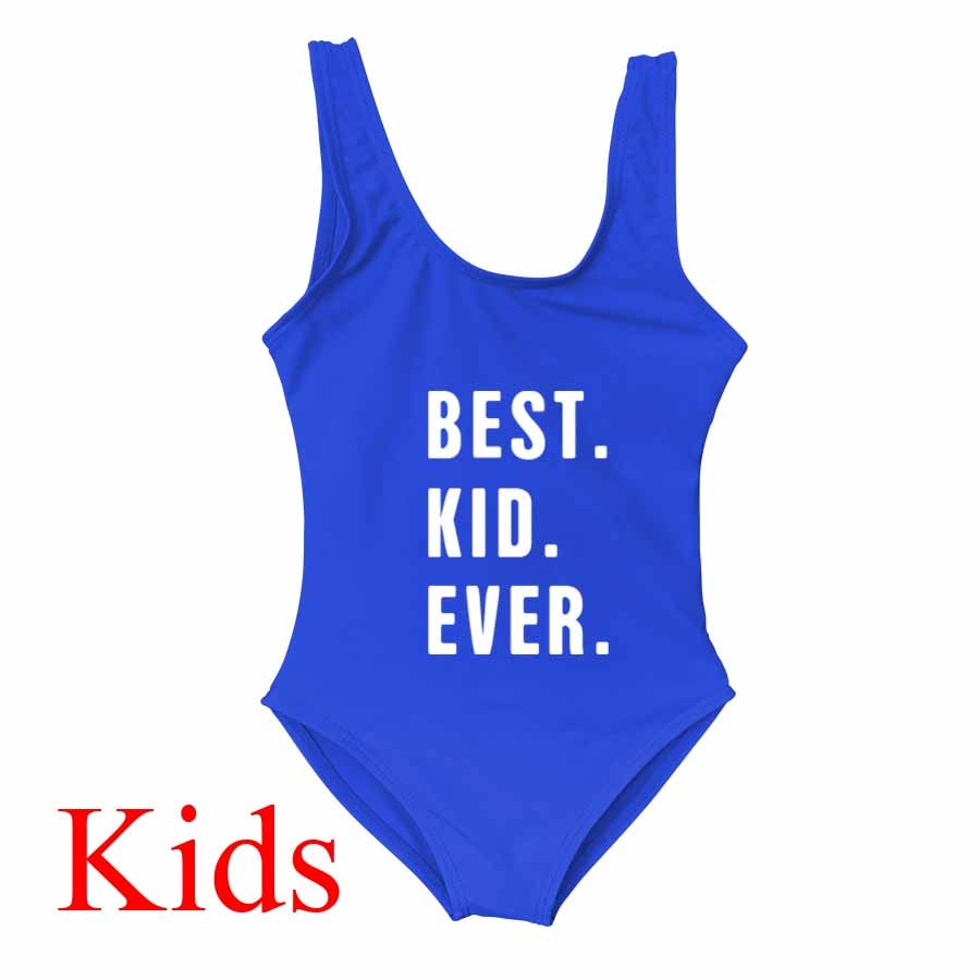 Besties Mommy and Me Mother Daughter Matching Swim Suit