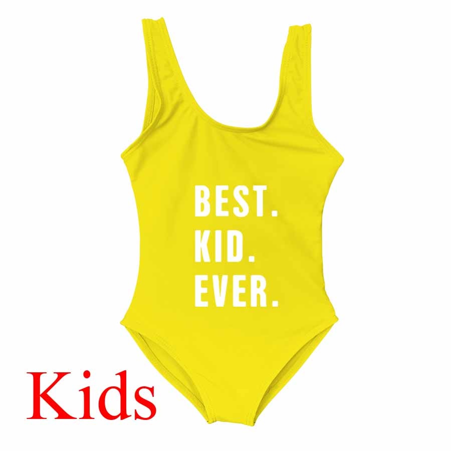 Besties Mommy and Me Mother Daughter Matching Swim Suit