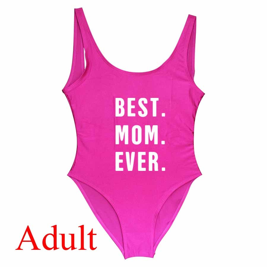 Besties Mommy and Me Mother Daughter Matching Swim Suit
