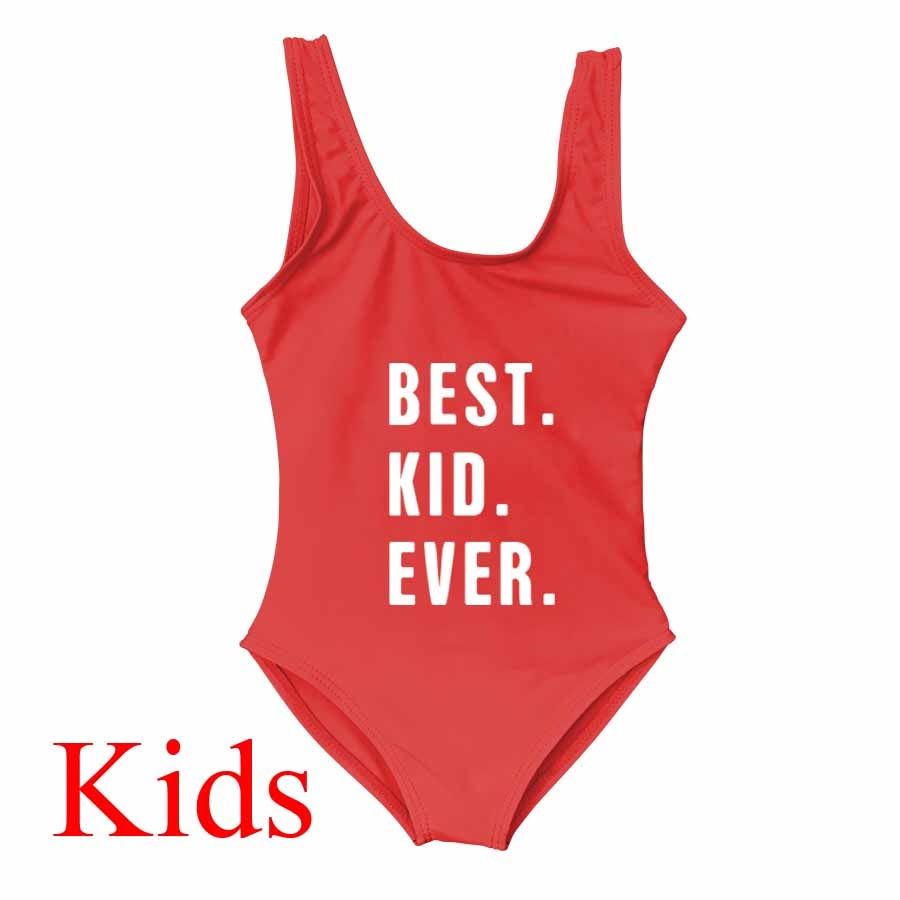 Besties Mommy and Me Mother Daughter Matching Swim Suit