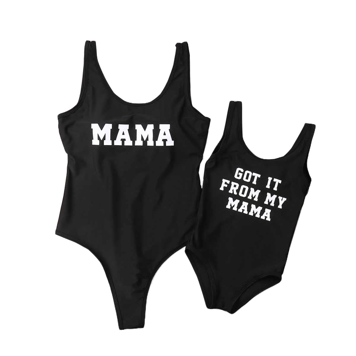 Matching Mommy and Me Mother Daughter "Got it from my Mama" Swim suit