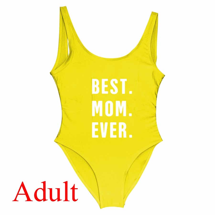 Besties Mommy and Me Mother Daughter Matching Swim Suit