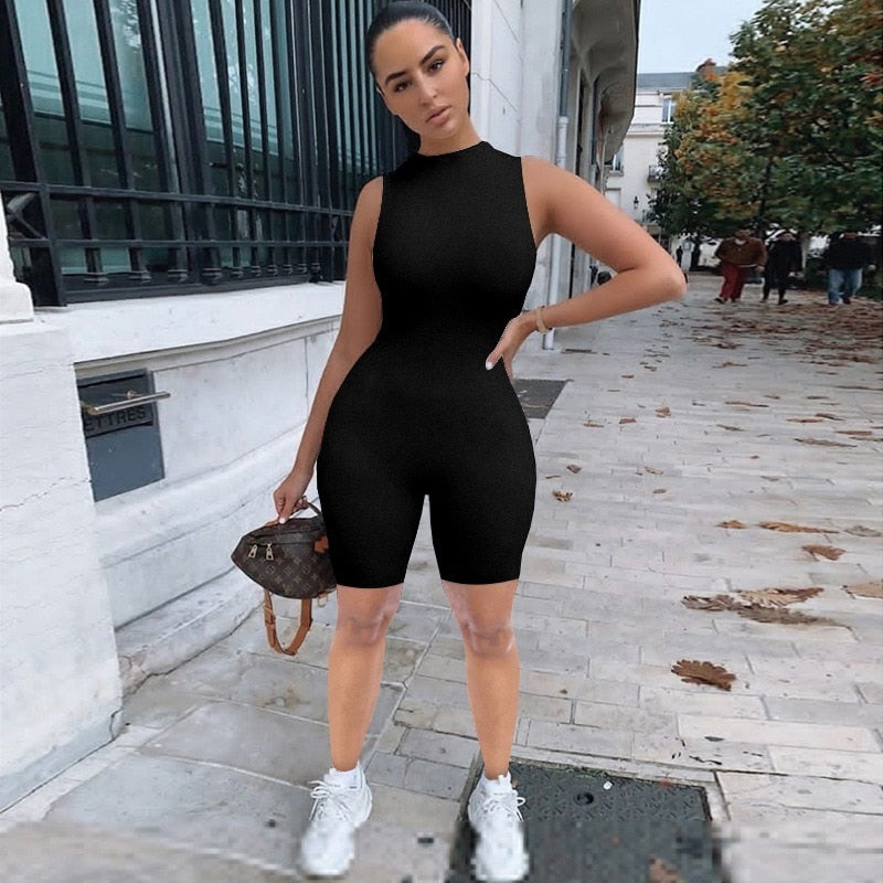 Solid Fitted Matching Mother Daughter Romper