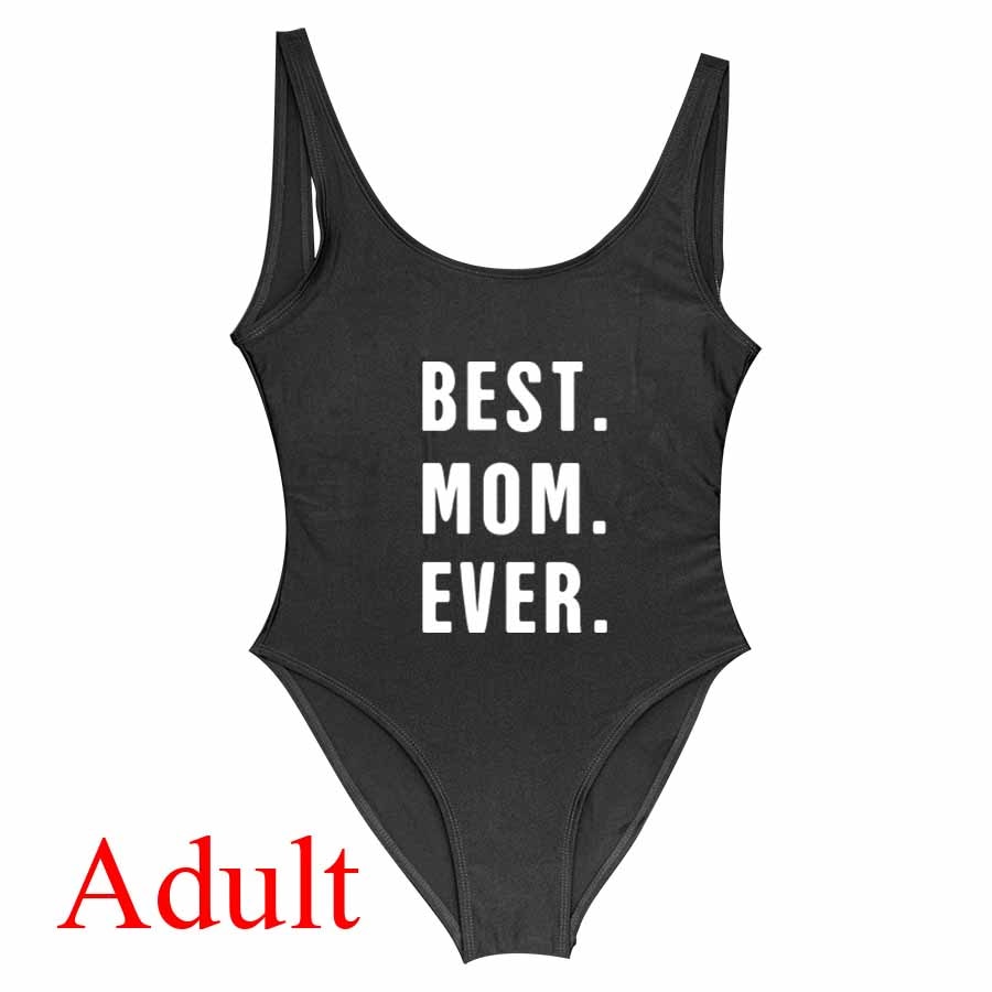 Besties Mommy and Me Mother Daughter Matching Swim Suit