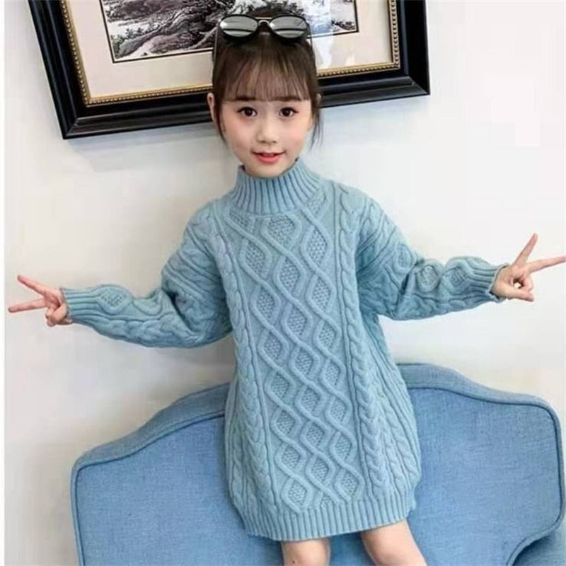 Matching Daughters Cable Knit Sweater Dress Mommy and Me