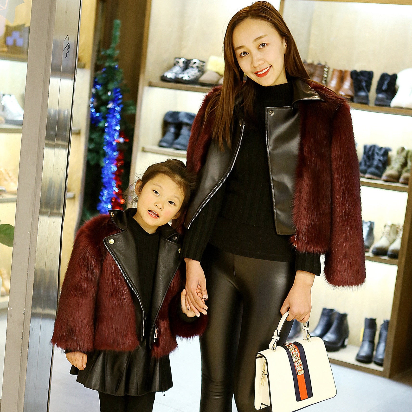 Matching Mother- Daughter Furlla Jacket Mommy and Me
