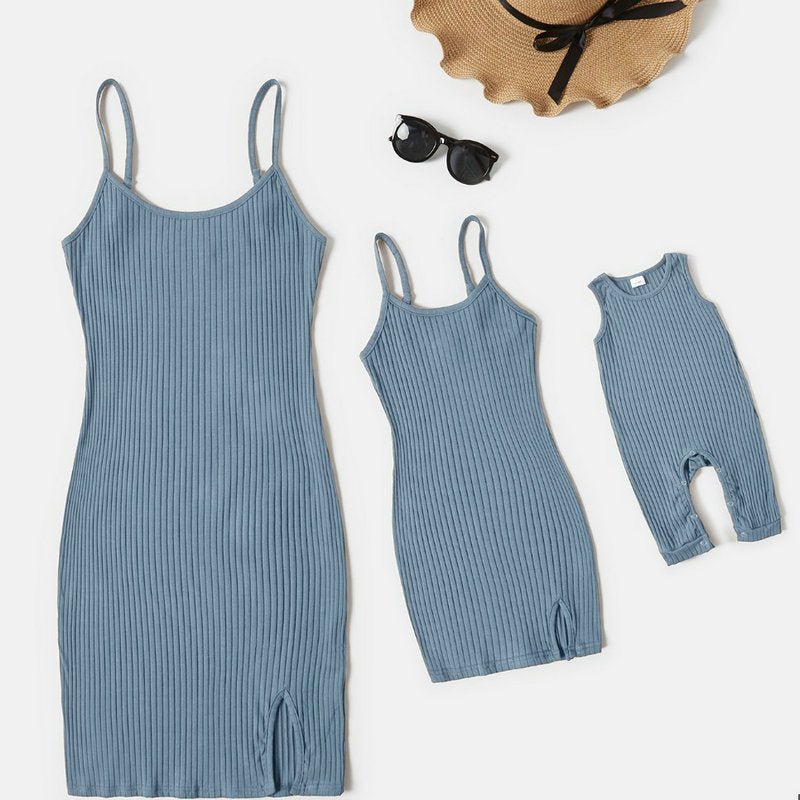 Comfy Cool Ribbed Spring Dress