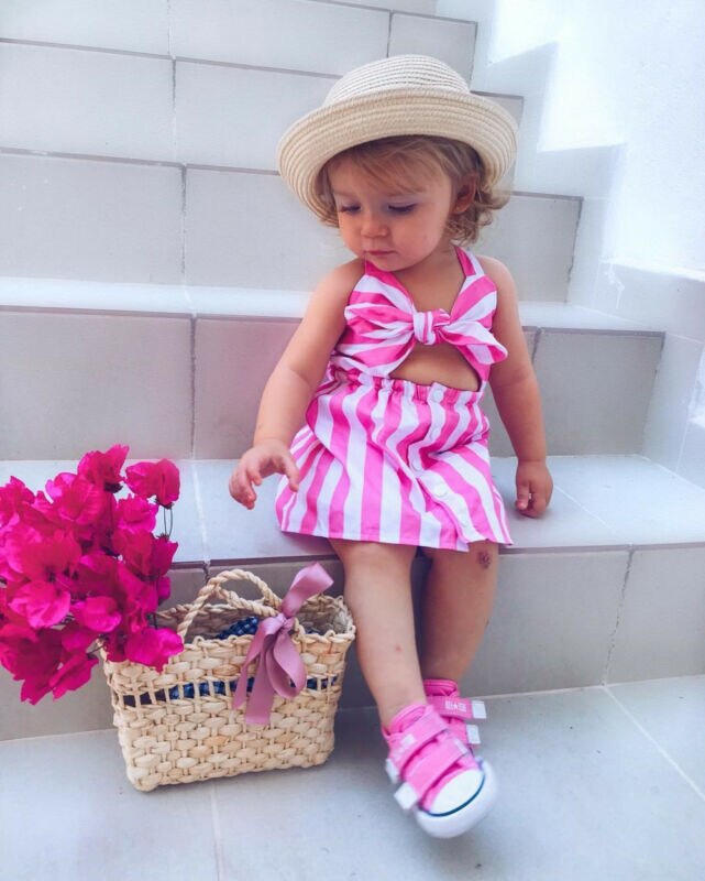 Stripes Sundress Mommy and Me Matching Mother Daughter