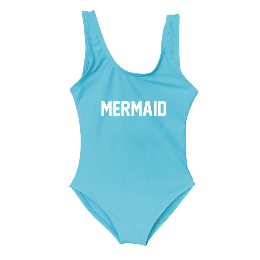 Mermaid Mommy and Me Mother Daughter Matching Swim Suit