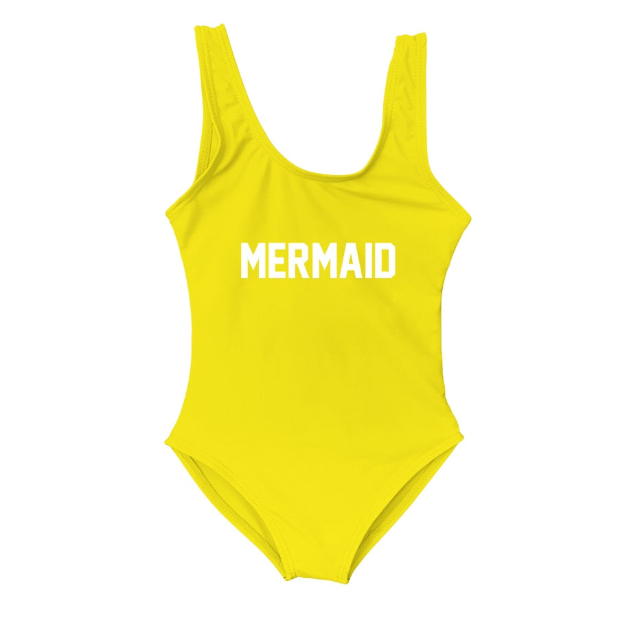 Mermaid Mommy and Me Mother Daughter Matching Swim Suit