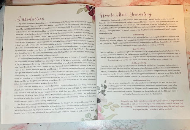 Daily Bible Study Journal: For Girls Growing in God
