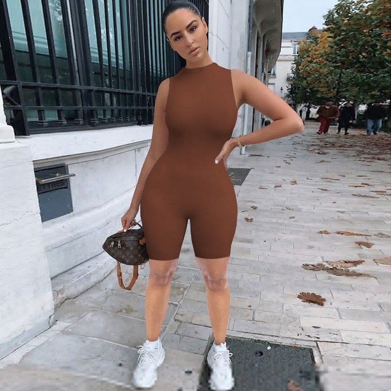 Solid Fitted Matching Mother Daughter Romper