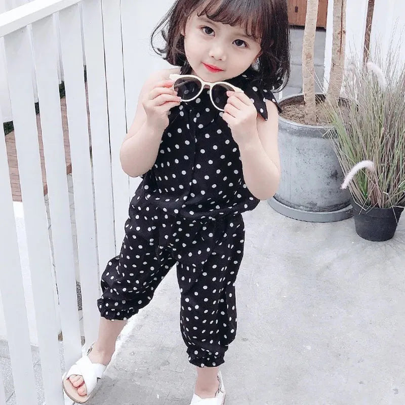 Picked Polka Dot Daughters Two Piece Mommy  and Me Outfit