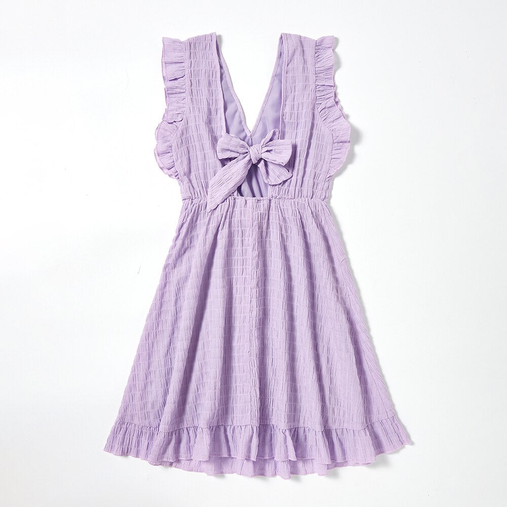 Matching Mother Daughter Lightly Lavender Dress