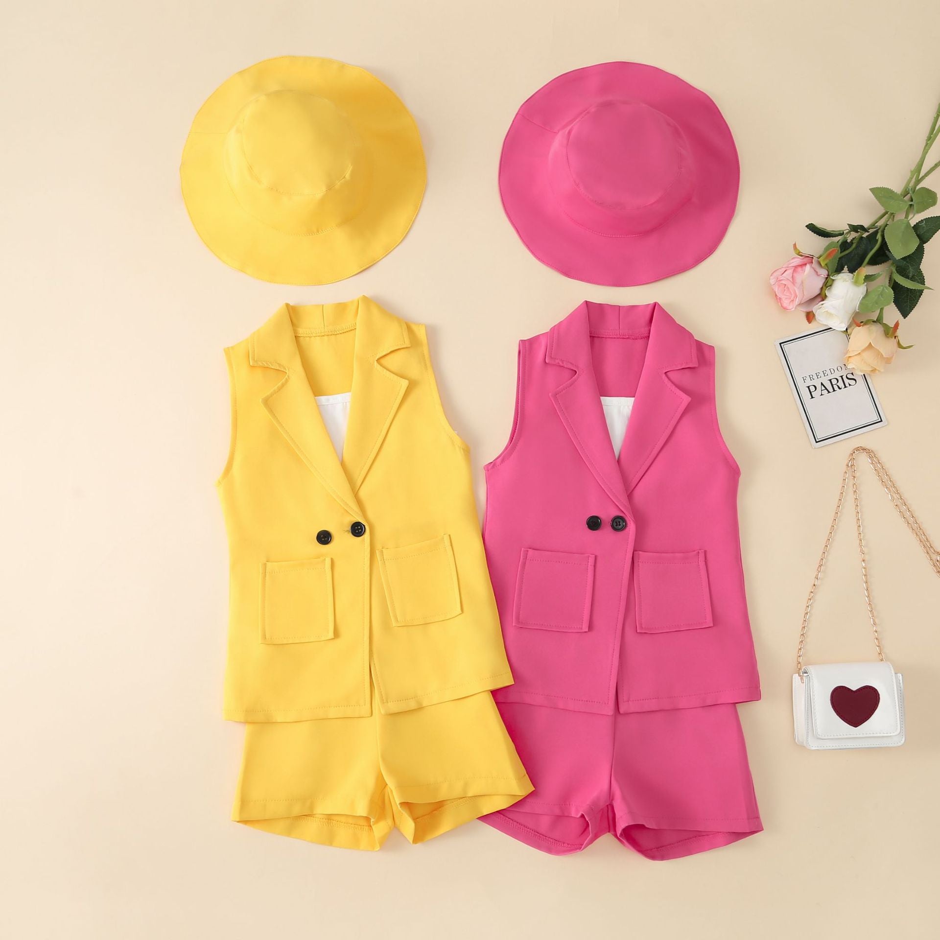 Daughter Matching Sleeveless Suit Set