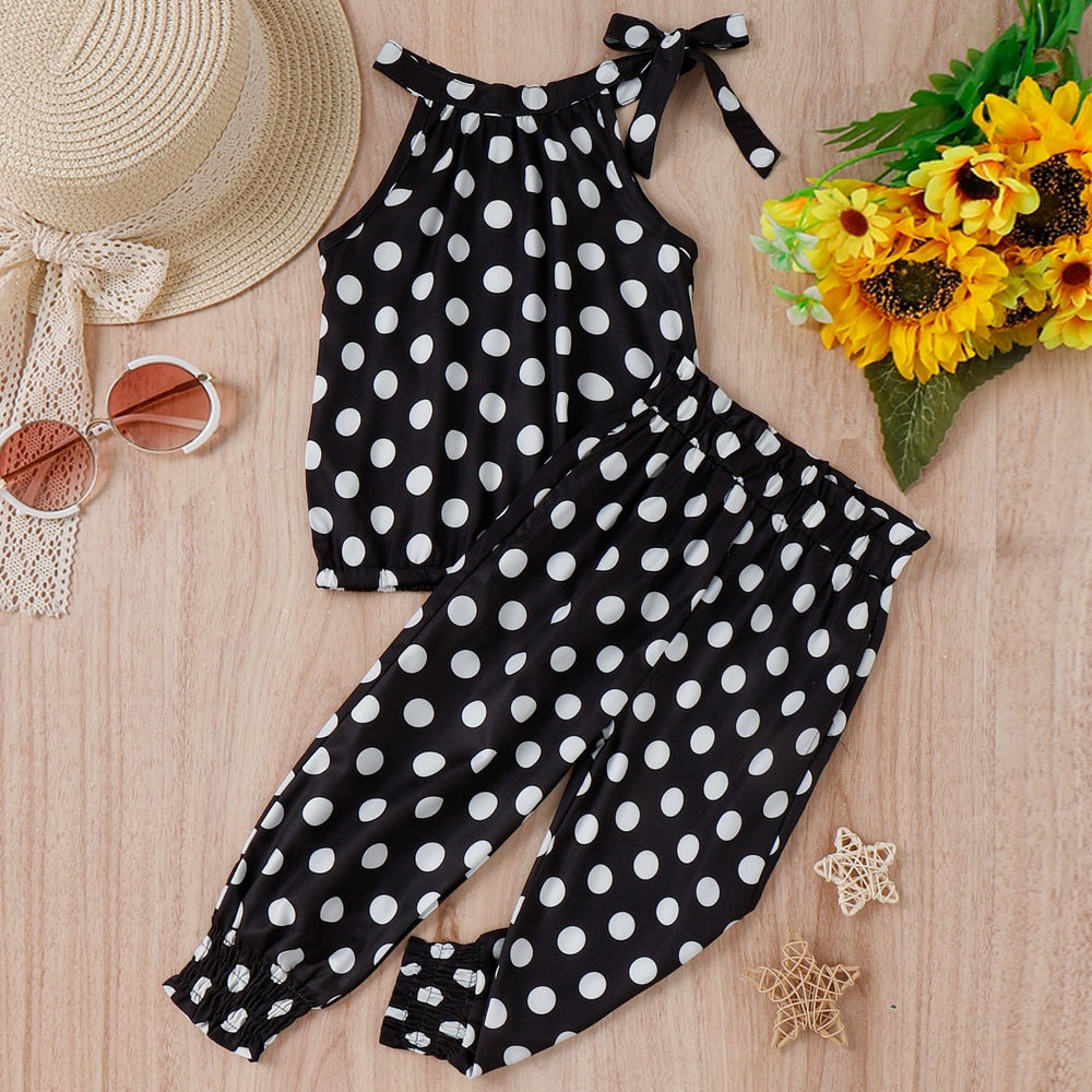 Picked Polka Dot Daughters Two Piece Mommy  and Me Outfit