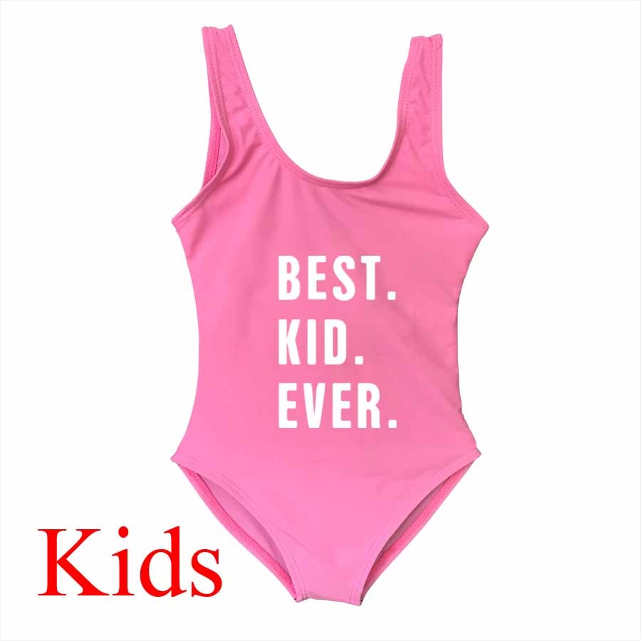 Besties Mommy and Me Mother Daughter Matching Swim Suit