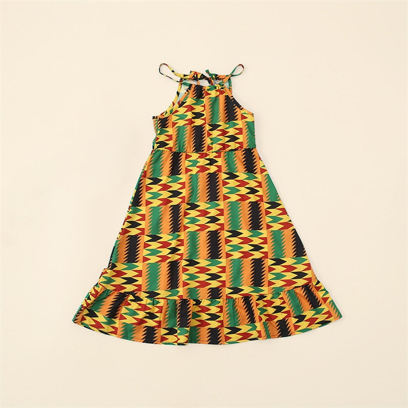 Matching Mommy and Me Mother Daughter African Print Dress