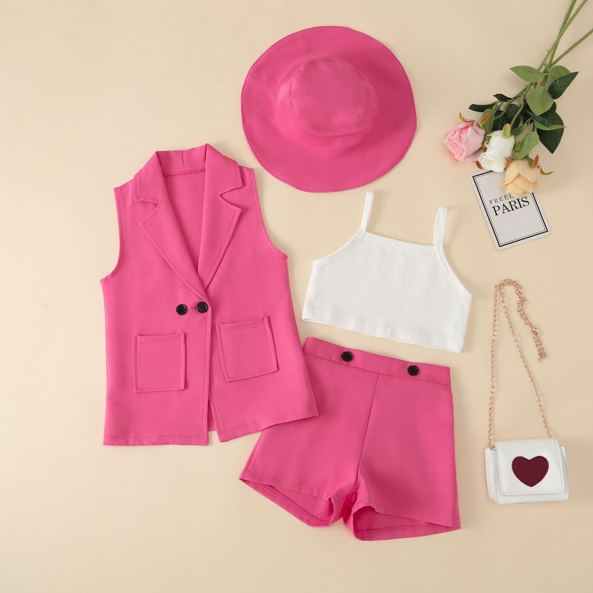 Daughter Matching Sleeveless Suit Set