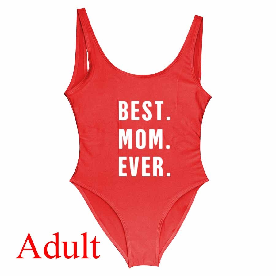 Besties Mommy and Me Mother Daughter Matching Swim Suit