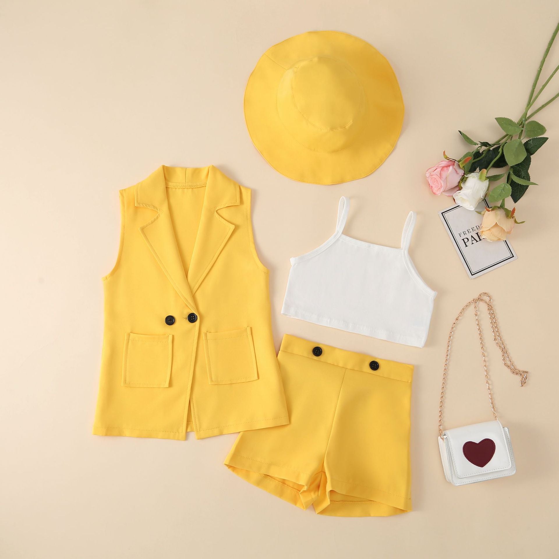 Daughter Matching Sleeveless Suit Set