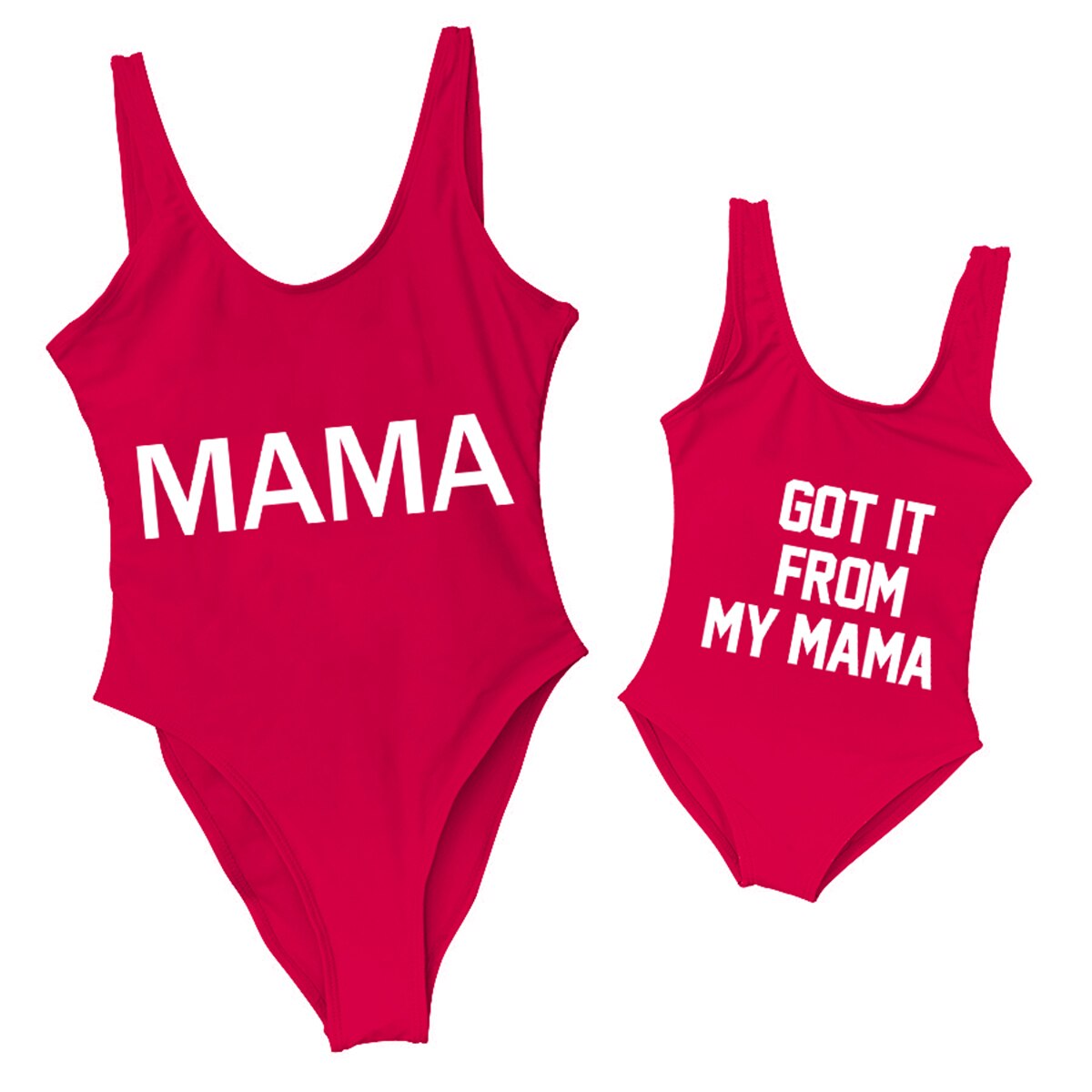 Matching Mommy and Me Mother Daughter "Got it from my Mama" Swim suit