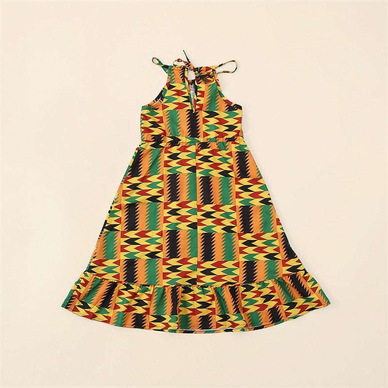Matching Mommy and Me Mother Daughter African Print Dress