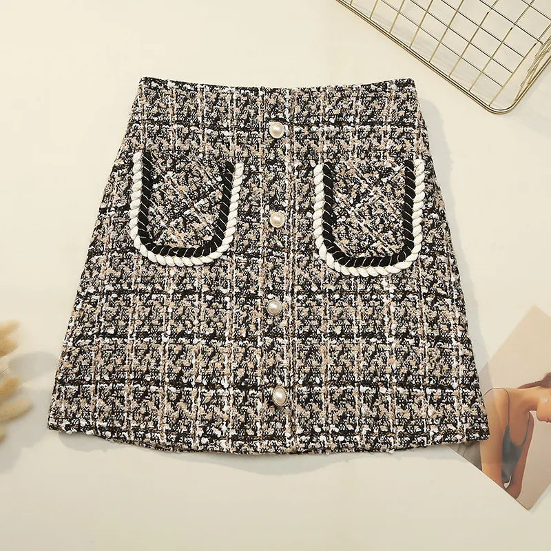 Matching Mother Front Pocket Tweed  Mommy and Me Skirt