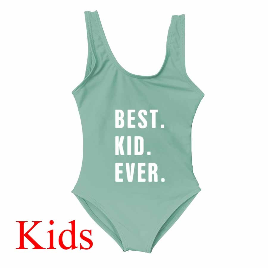 Besties Mommy and Me Mother Daughter Matching Swim Suit