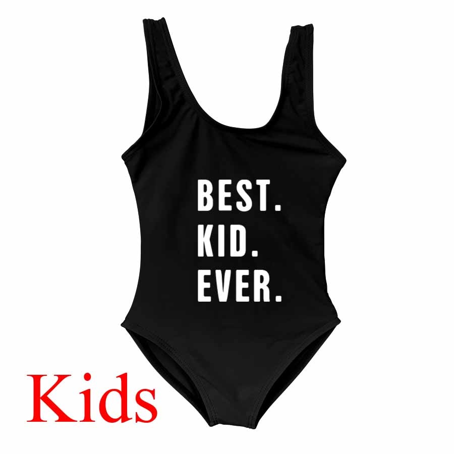 Besties Mommy and Me Mother Daughter Matching Swim Suit