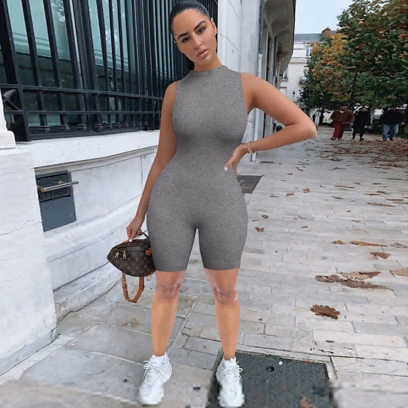 Solid Fitted Matching Mother Daughter Romper