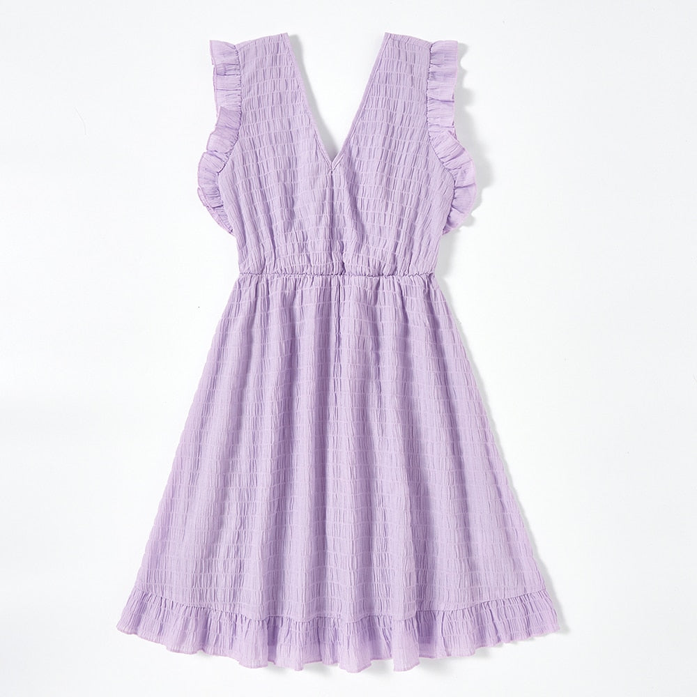 Matching Mother Daughter Lightly Lavender Dress
