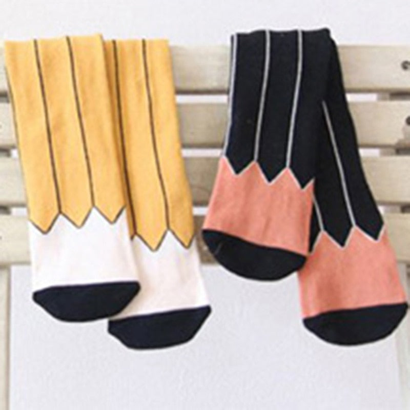 Walking into Class Girls Pencil  socks