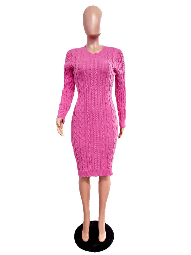 Matching  Mothers Cable Knit Sweater Dress Mommy and Me