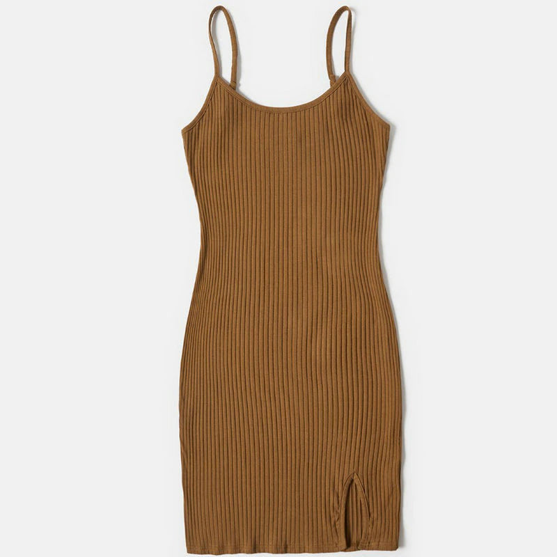 Comfy Cool Ribbed Spring Dress