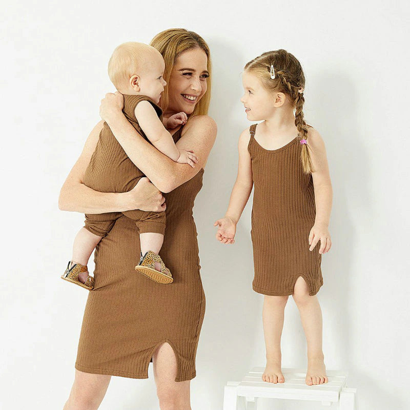 Comfy Cool Ribbed Spring Dress